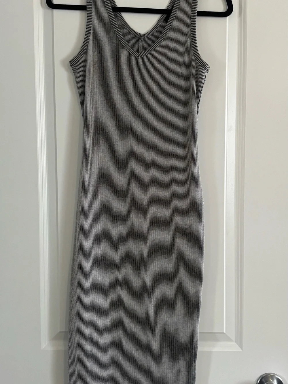 Mossimo Supply Co. Ribbed Sleeveless Midi Dress in Taupe